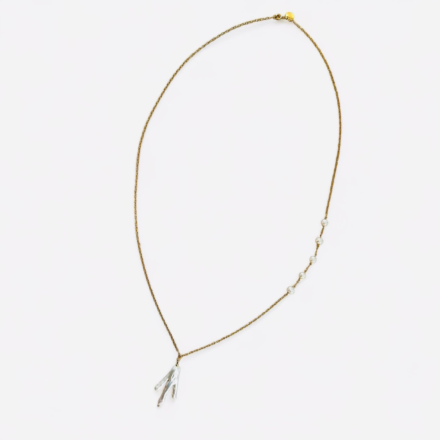 BAROQUE BAGUETTE DREAMSHINES PEARL necklace long