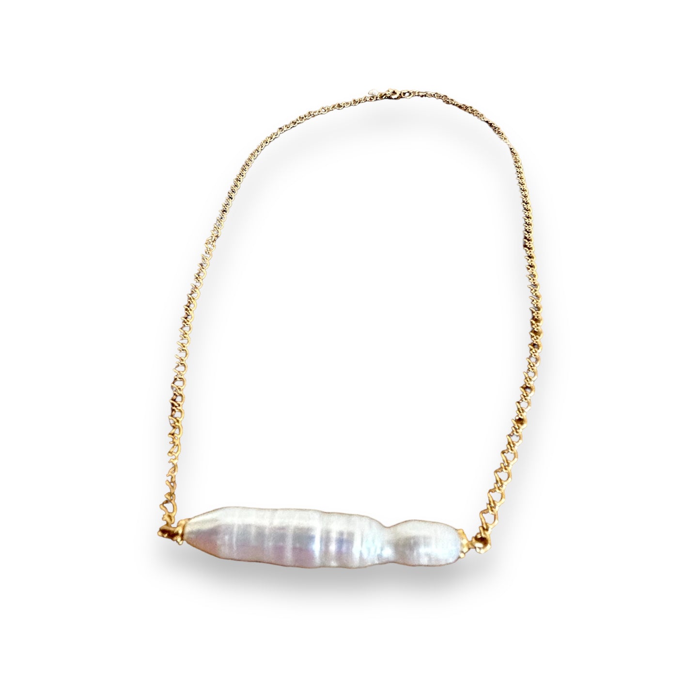 BAROQUE BAGUETTE DREAMSHINES PEARL short necklace