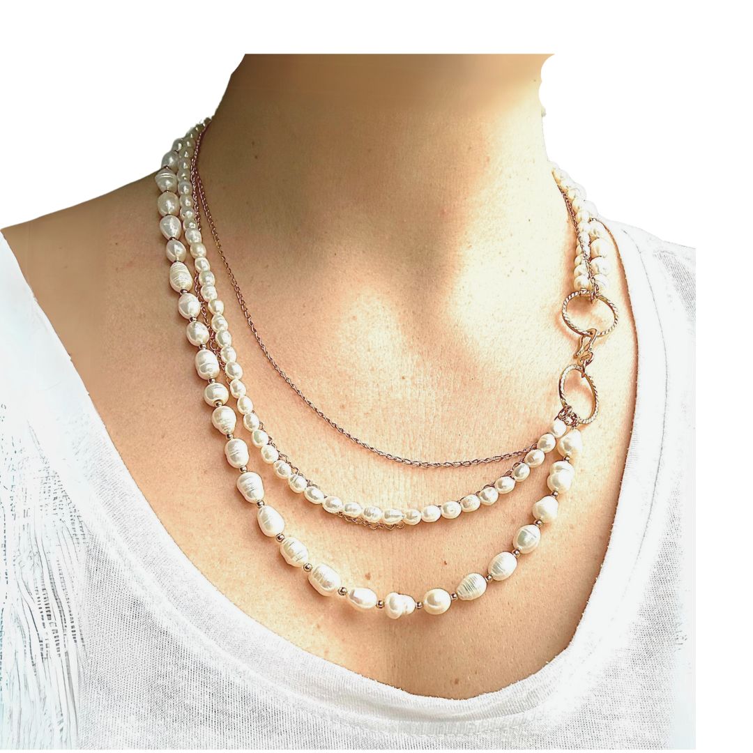 DREAMWEAVER pearl necklace by DREAMSHINES
