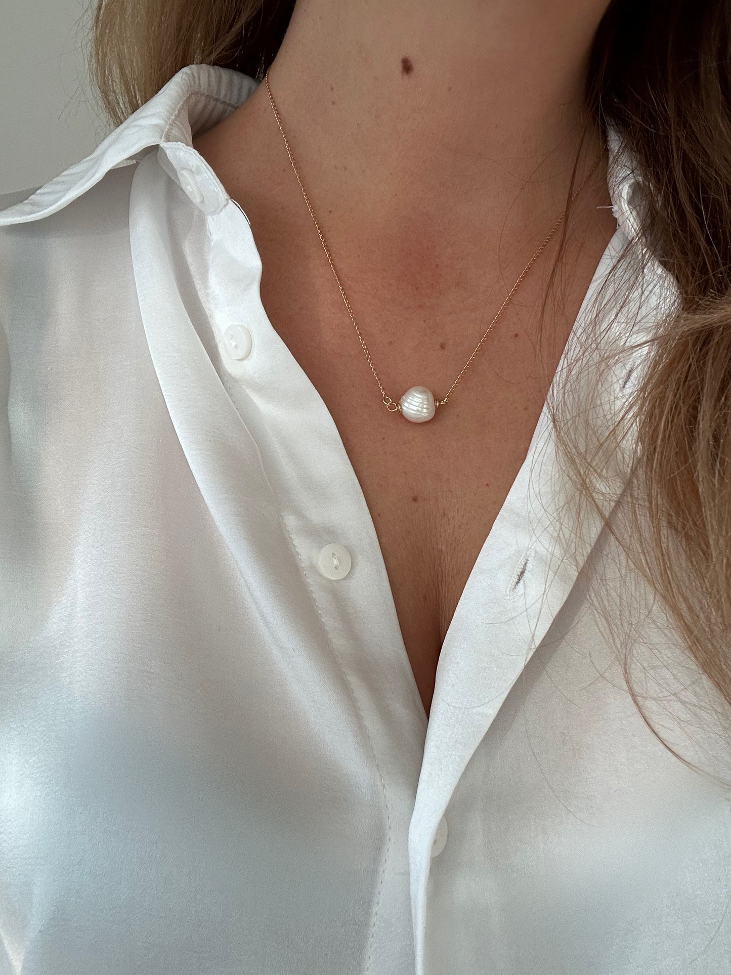 SPIRAL PEARL necklace