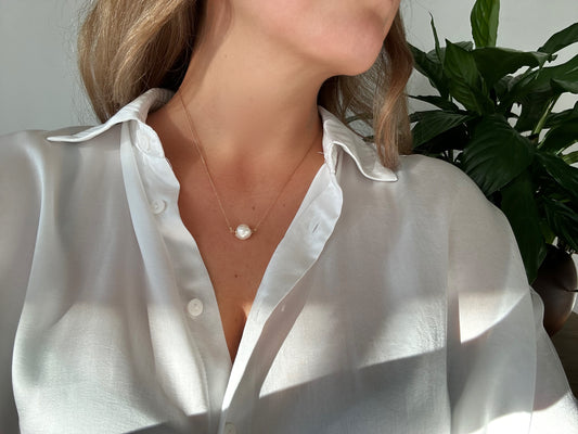 SPIRAL PEARL necklace