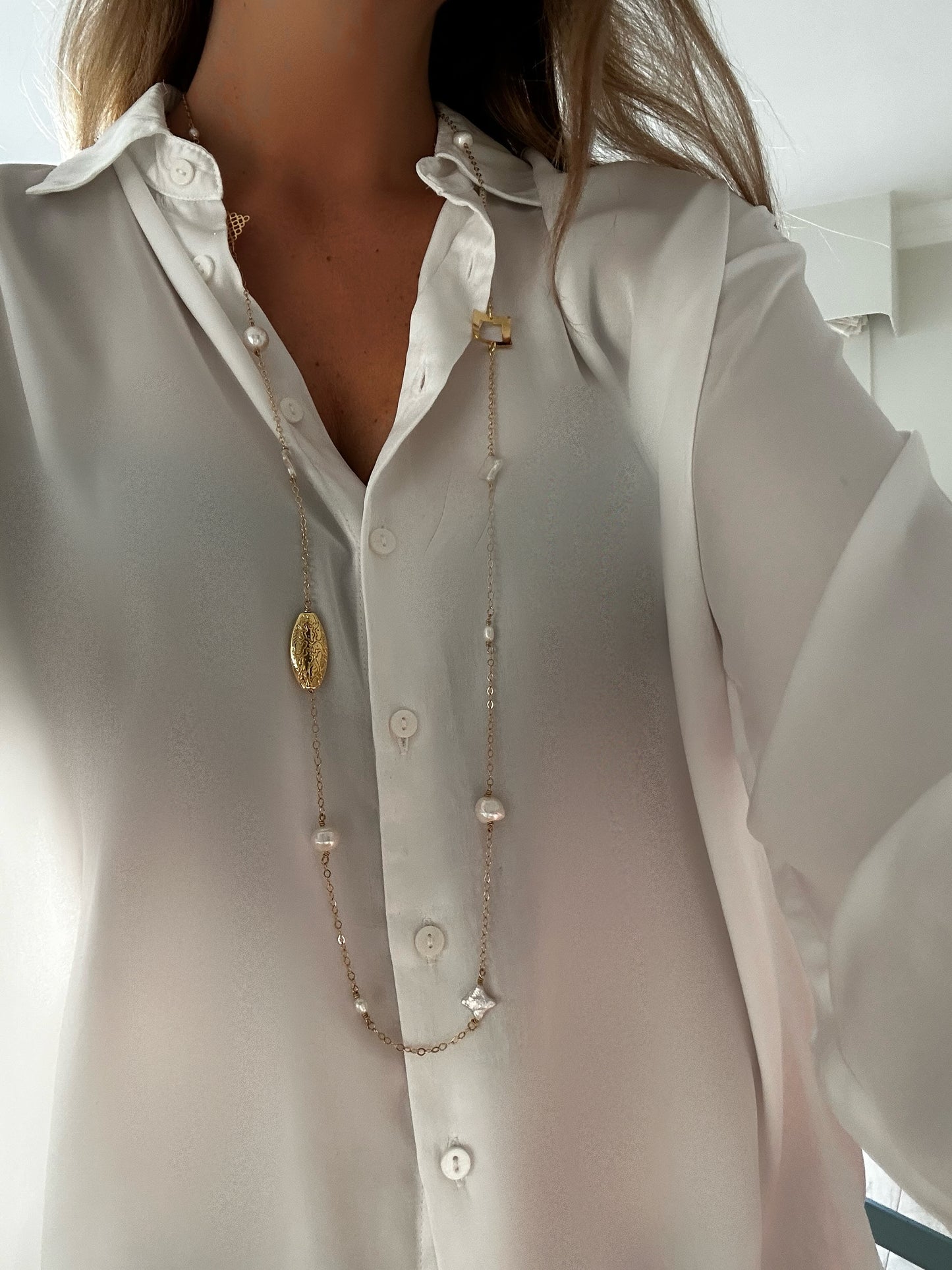 Collar largo MIS AMULETOS Y PERLAS DREAMSHINES
