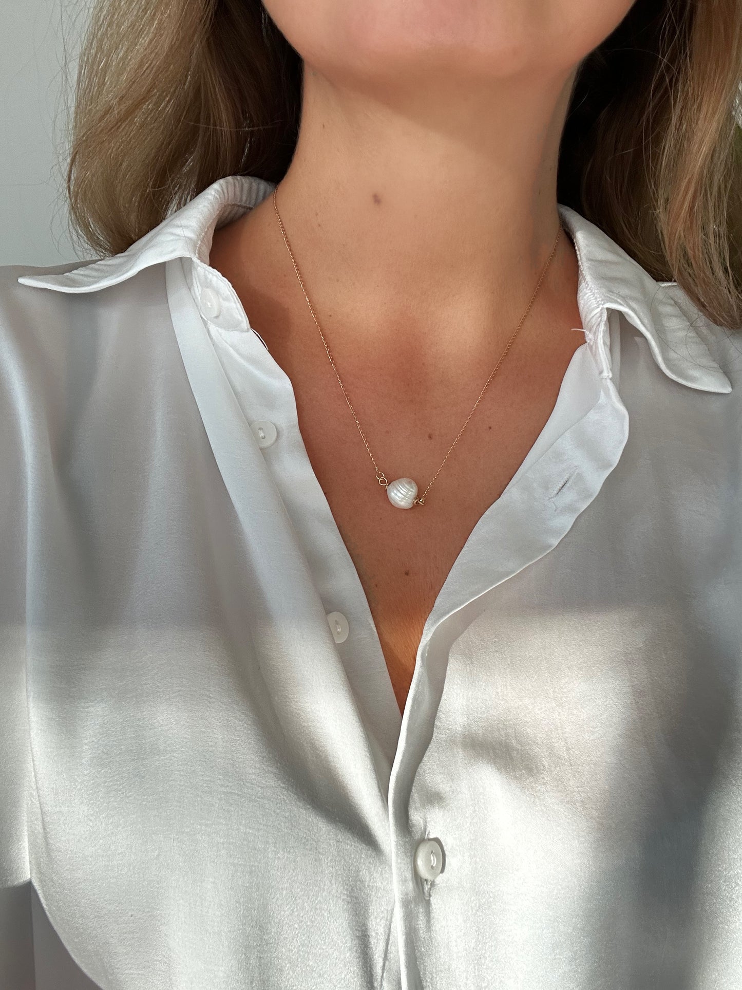 SPIRAL PEARL necklace