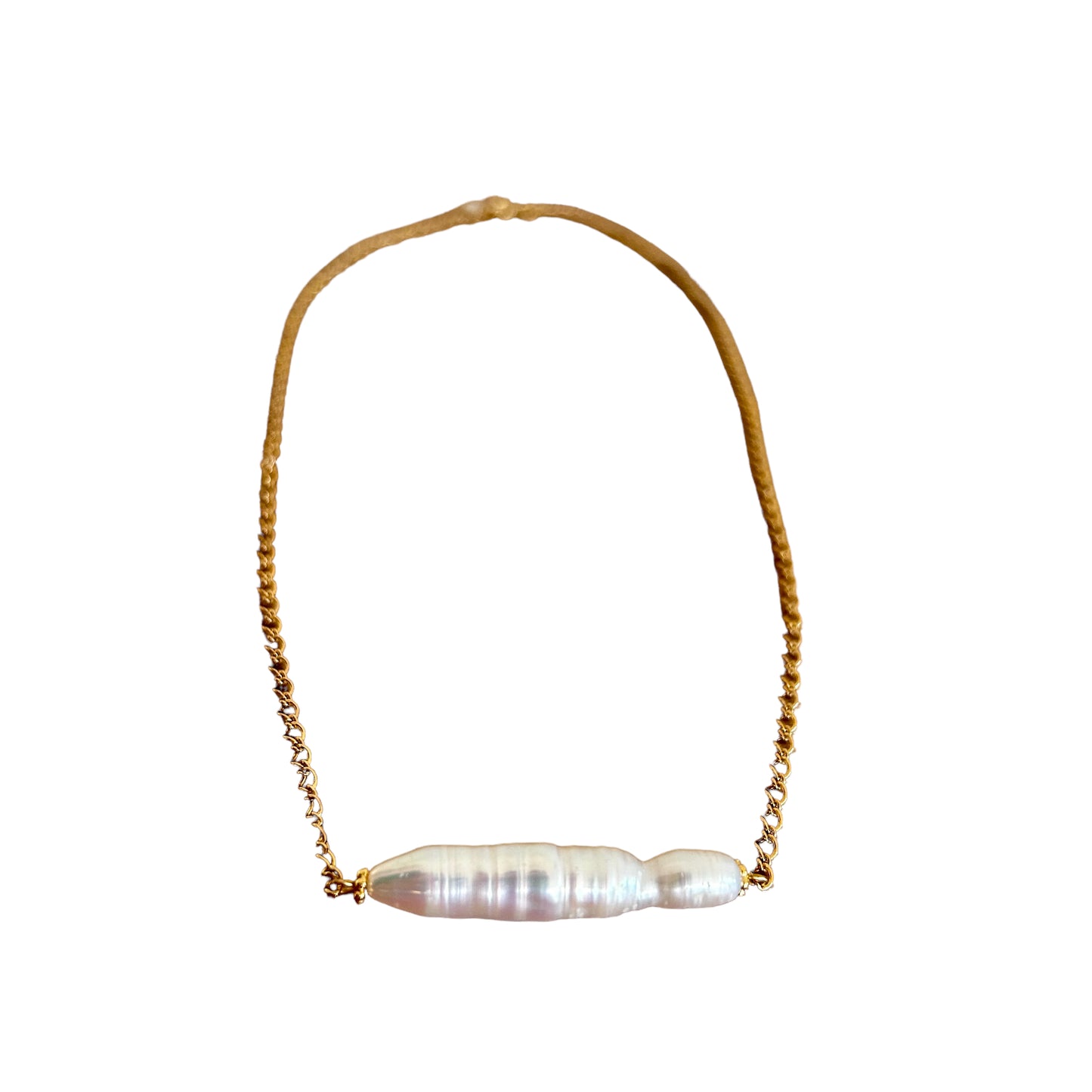 BAROQUE BAGUETTE DREAMSHINES PEARL short necklace