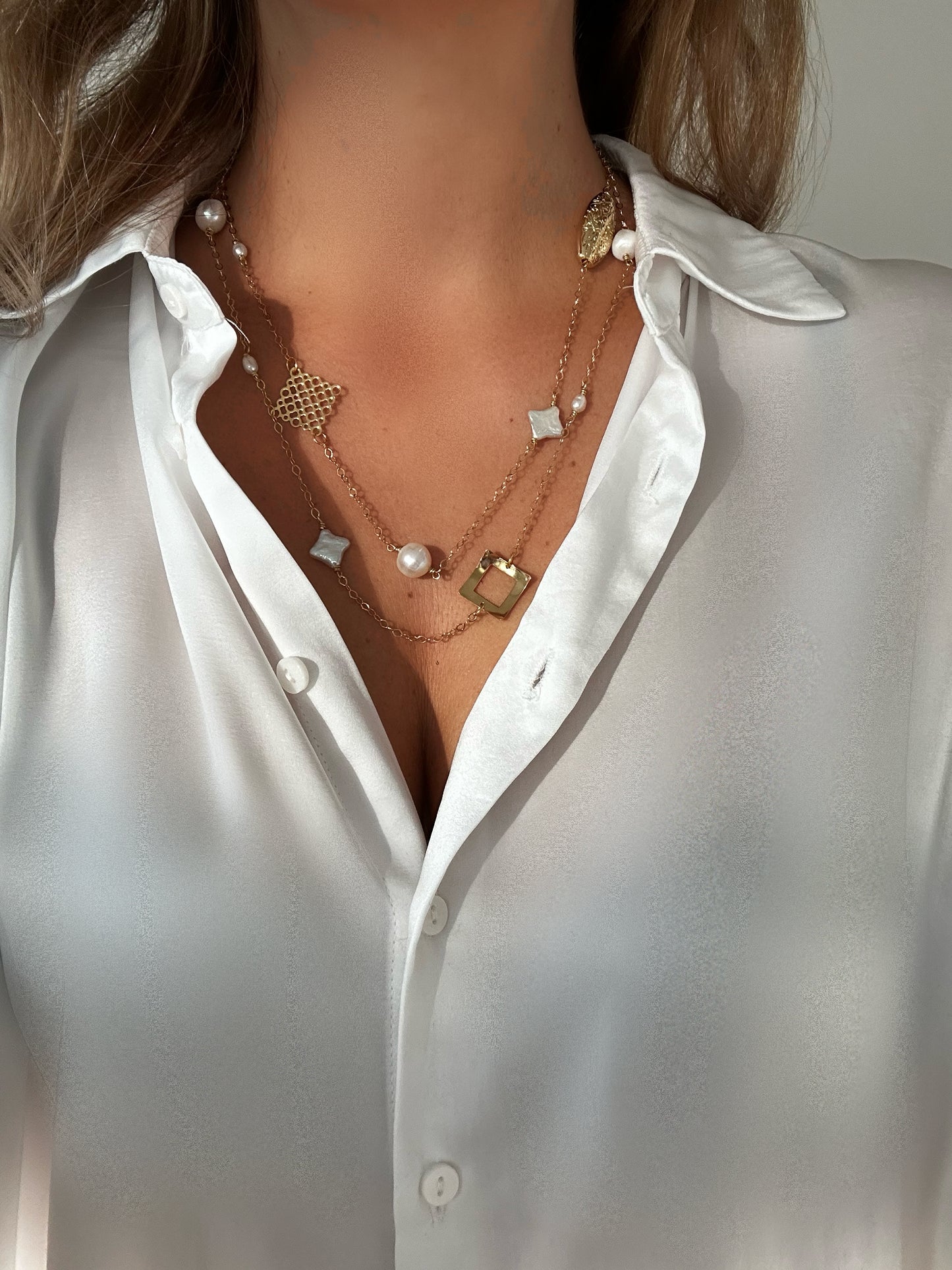 Collar largo MIS AMULETOS Y PERLAS DREAMSHINES