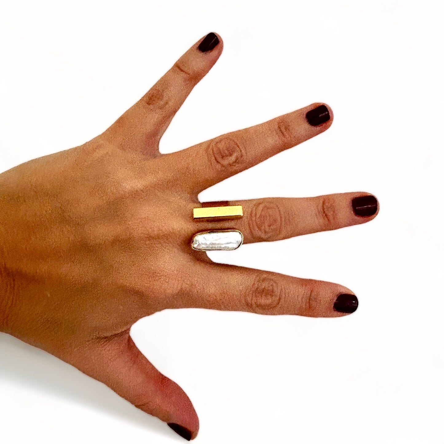 BAROQUE BAGUETTE DREAMSHINES PEARL ring