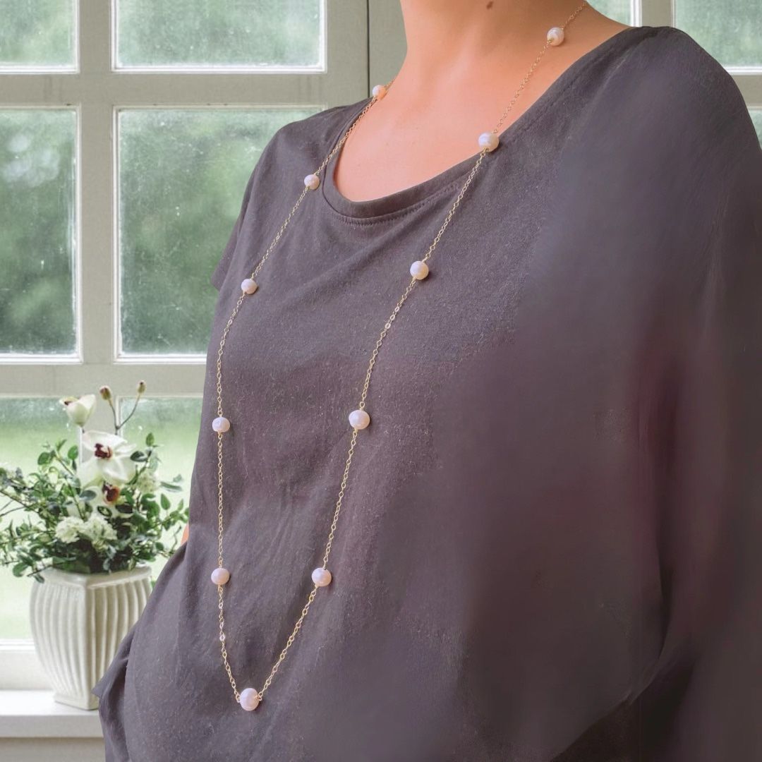 DREAMSHINES PEARL CONSTELLATION long necklace