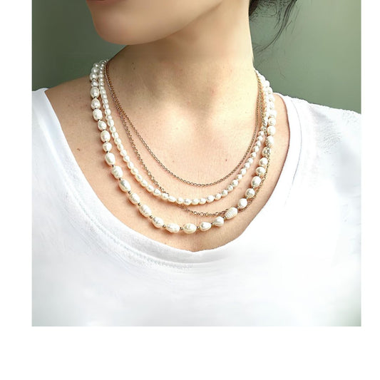 DREAMWEAVER pearl necklace by DREAMSHINES