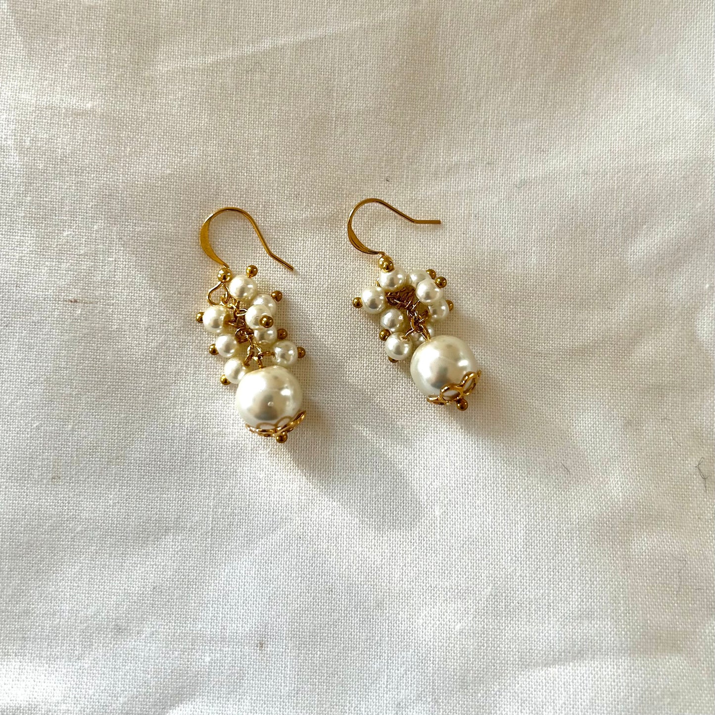 DREAMWEAVER pearl french hook earrings