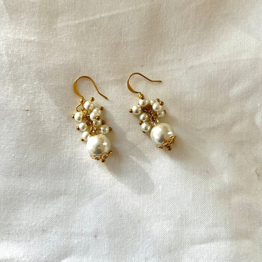 DREAMWEAVER pearl french hook earrings
